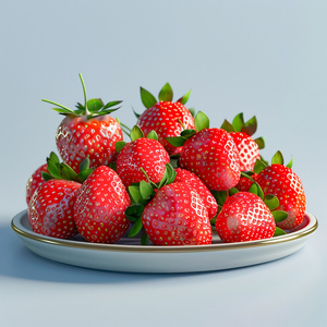 新鲜牛奶草莓水果1000g